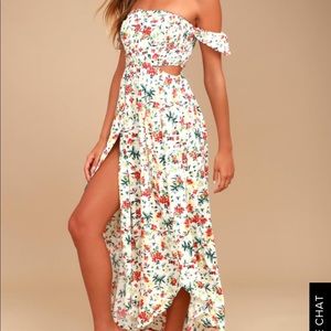 White floral sundress